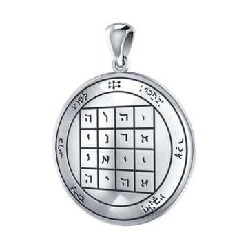 First Pentacle of Saturn Solomon Seal Pendant TPD2865 - Jewelry